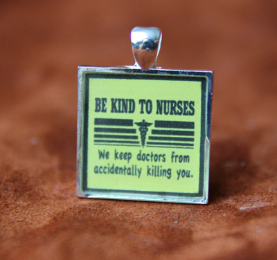 Nurse keychain pendant